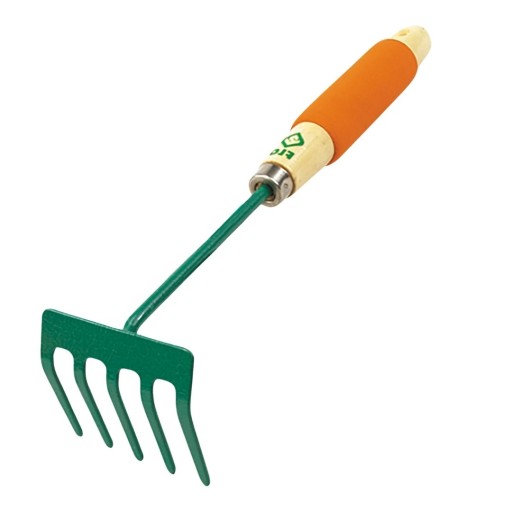 Hrable malé, ĽAHKÉ, 5 ZUBOV, POHODLNÁ RÚČKA, na lístie do FLO záhonov, 30 cm