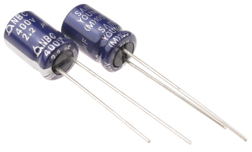 Elektrolytický kondenzátor 2,2uF/400V 105'C SamYoung NBC (2 ks) /4729-2