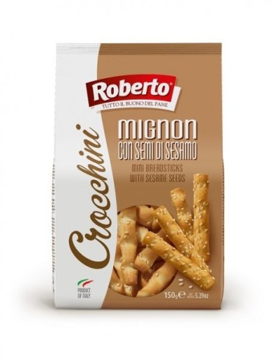 ROBERTO Grissini Crocchini Mignon so sezamom 150 g