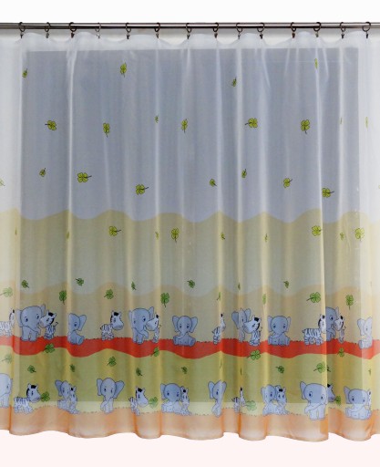 MG ZÁCLONA voál ELEPHANTS YELLOW výška 160cm WM01/02 pol.