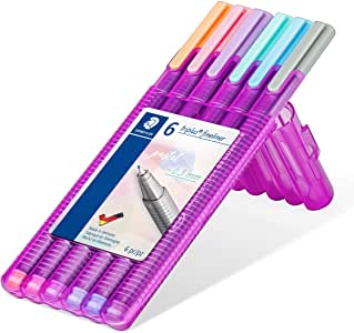 Trojhranné pastelové 6k zvýrazňovacie pero Staedtler