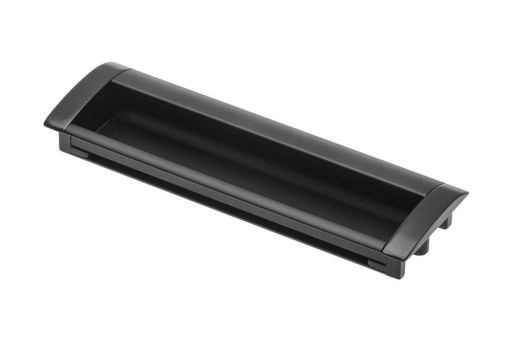 GTV Zápustná nábytková úchytka 160mm čierna