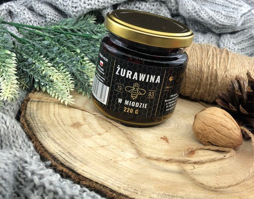 BRUSNICE V MEDE 220g POĽSKÝ prírodný MED