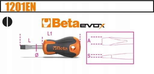 SKRUTKOVAČ PLOCHÝ SKRUTKOVAČ 1201EN 6 X 30 BETA BOMBA