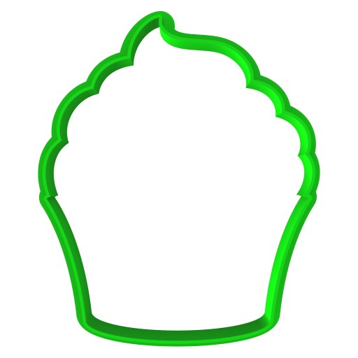 Vykrajovač na perníčky TUČNÝ ŠTVRTOK Cupcake muffin 8cm