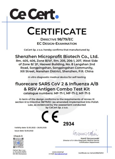 COVID-19 Flu AB RSV Test Combo 4v1 Fluorecare