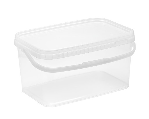 OBDŽNÍKOVÉ VEDRO 12L so schválením FOOD, priehľadné
