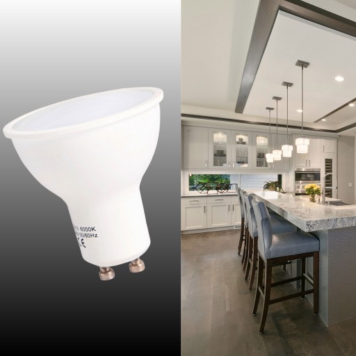 LED ŽIAROVKA GU10 8W = 70W NEUTRÁLNA FARBA 4000K DO KANCELÁRSKEHO ŠTÚDIA