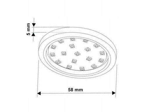 ORBIT 1,5W LED LAMPA POD SKRIŇU, SILVER BN