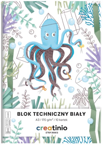 CREATINIO TECHNICAL BLOCK A3 BIELY 10 listov 170G