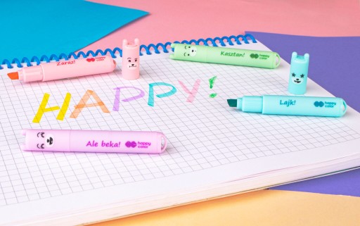 Happy Color mini pastelové zvýrazňovače 6 farieb