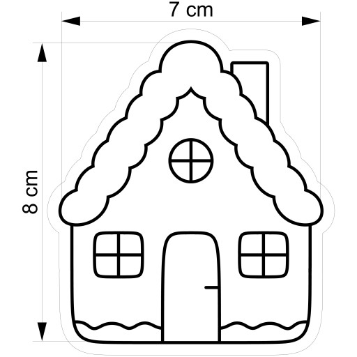 Formička na vykrajovanie VIANOČNÁ CHRISTMAS Cottage Cottage 8cm