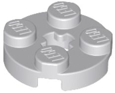 LEGO 2X2 okrúhle SVETLO SIVÁ Č