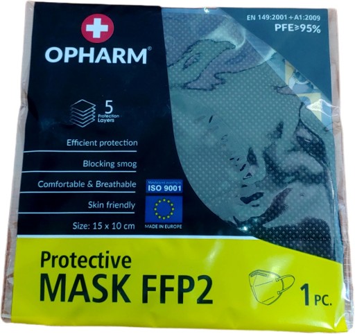 OPHARM FFP2 OCHRANNÁ MASKA, 3 ks