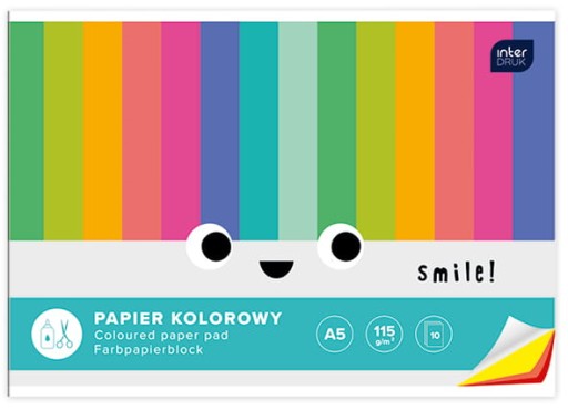 KNIHA FAREBNÉHO PAPIERA VÝTLAČ A5