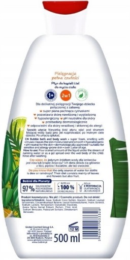 Bobini pena a gél do kúpeľa pre deti Citrus
