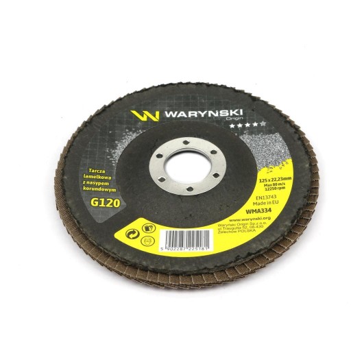 125 mm lamelový brúsny kotúč s elektrokortexom