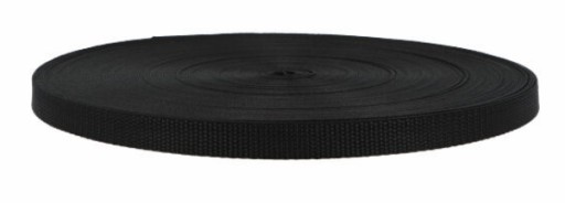 Páska na prenášanie koženého popruhu 15 mm - 5 m Čierna