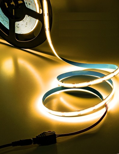 Neónový COB LED pásik 12V studená farba 1m homogénne silné svetlo 12W/M