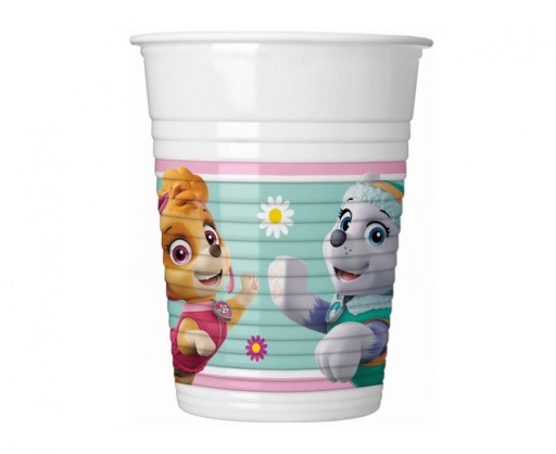 Plastové poháre Paw Patrol Skye a Everest (Nickelodeon), 200 ml, 8 ks.