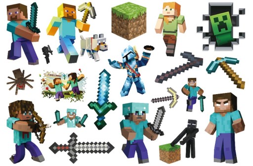 UMÝVAJÚCE TETOVANIE PRE DETI MINECRAFT CG341