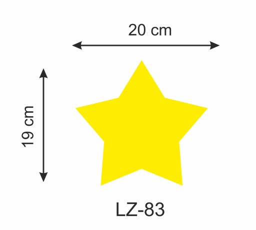 Akryl ZRKADLO hviezda 20x19 cm LZ-83