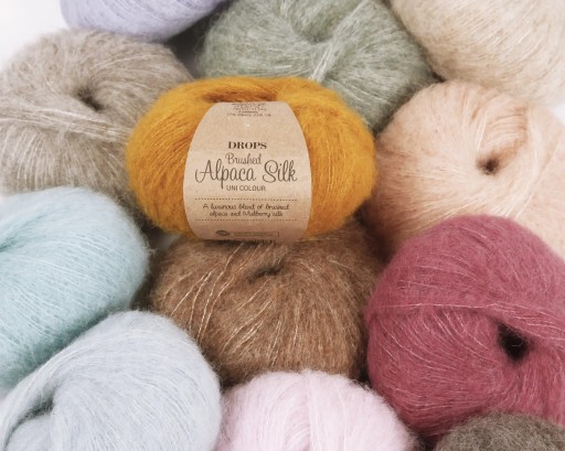 Priadza Drops BRUSHED ALPACA SILK - Farba: 01-ecru
