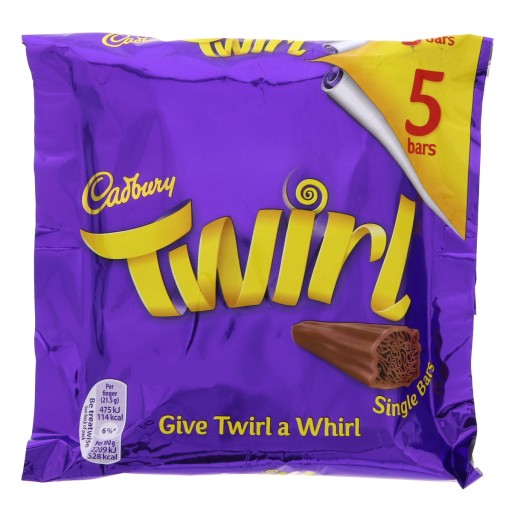 1x107,5g CADBURY Twirl bars 5-bal UK