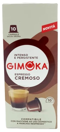 GIMOKA CREMOSO uzávery Nespresso 10 ks.
