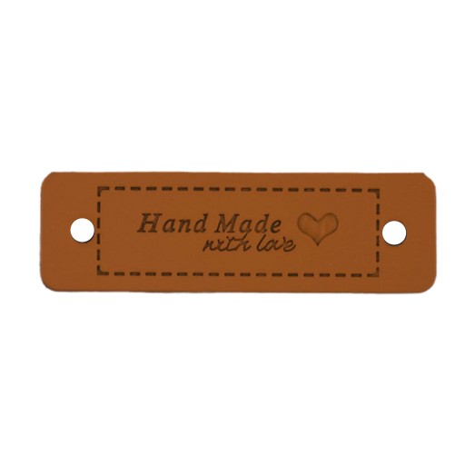 HANDMADE LOVE štítok z ekokože ťavy 2401