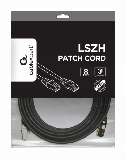 PATCHCORD LAN ETHERNET RJ45 CAT8 SFTP FTP LSZH 1M SIEŤOVÝ KÁBEL