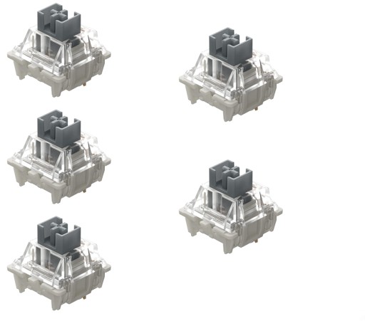 Gateron G Pro Silver Switch SWITCHES 5ks pre mechanickú klávesnicu