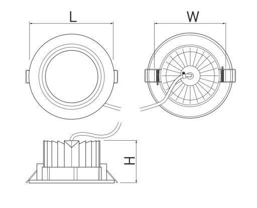 LED stropné svietidlo SOLERO II, 6W, GTV