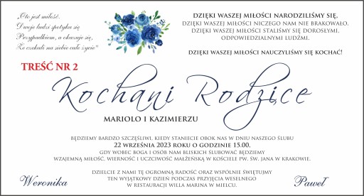 Svadobné oznámenia s PERSONALIZÁCIOU pre rodičov
