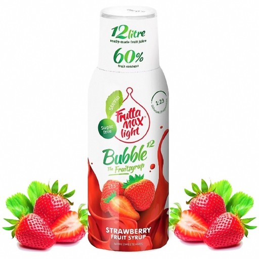 Fruttamax Strawberry Light sirup 500 ml do sódy sýtenej 12l BEZ CUKRU