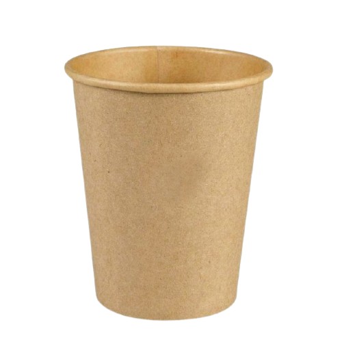 Kraft papierové šálky na kávu/čaj 250ml ø80mm 100 ks.