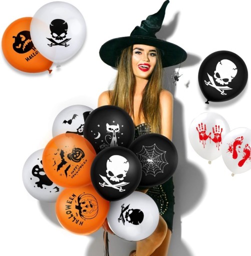 Halloween Balloons Tekvica Ghost Blood MIX Set 15 ks.