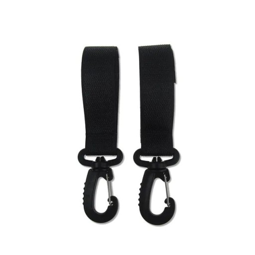 SET 2x HÁČIK HÁČEK ÚCHYTKA NA NÁKUPNÚ TAŠKU NAKUPOVANIE SO HÁČKOM NA VELCRO ČIERNA