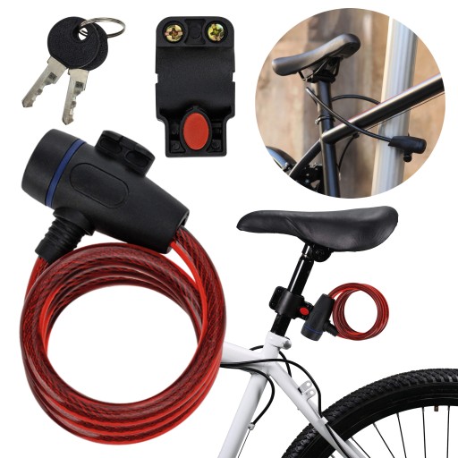 SOLID BIKE LOCK BIKE LOCK KÁBEL S KĽÚČOM DLHÝ 1 meter