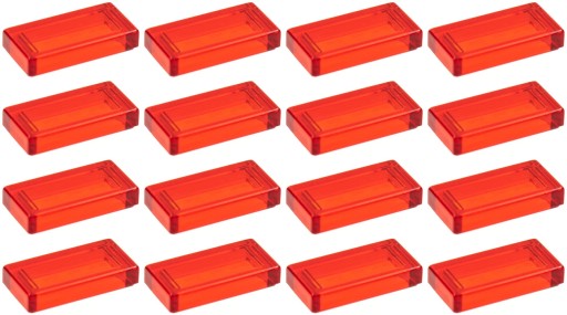 LEGO TILE 3069b 1x2 transparentná červená trans červená NOVINKA (4g) 16 ks.