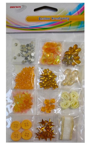 Kreatívna DEKORATÍVNA SÚPRAVA Orange BEADS Brewis VYSOKÁ KVALITA