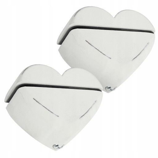 Konzoly na nástennú policu Old White Heart White