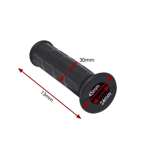PÁKA NA MOTOCYKEL ČIERNA 130 mm