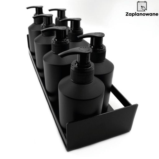 DÁVKOVAČ MYDLA sklenená fľaša, matná čierna, 200 ml