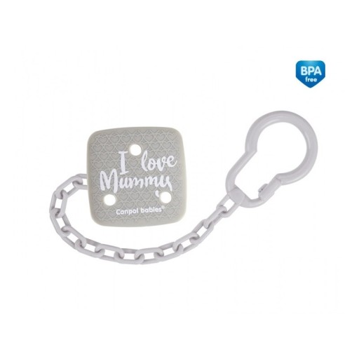 Retiazka a prívesok na cumlík LOVE MUMMY CANPOL