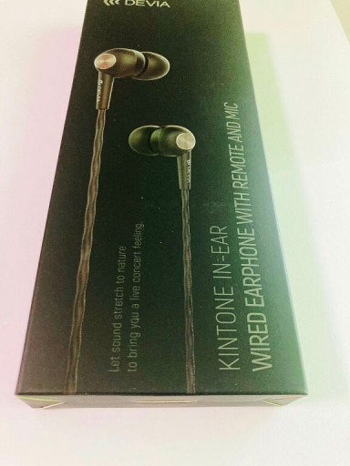 Káblové slúchadlá Devia Kintone jack 3,5 mm