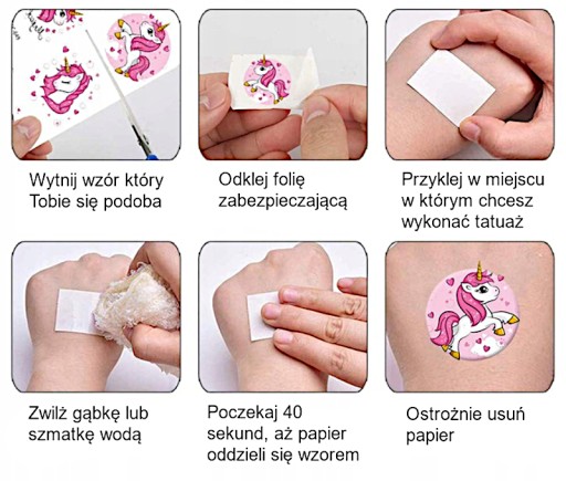 VODOU UMÝVAJÚCE TETOVANIE PRE DETI 1 KUS MORSKÉ VÍLY MORSKÉ VÍLY NAPR.