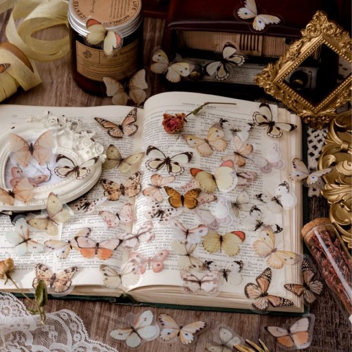 Samolepiace nálepky na scrapbooking s motýľmi