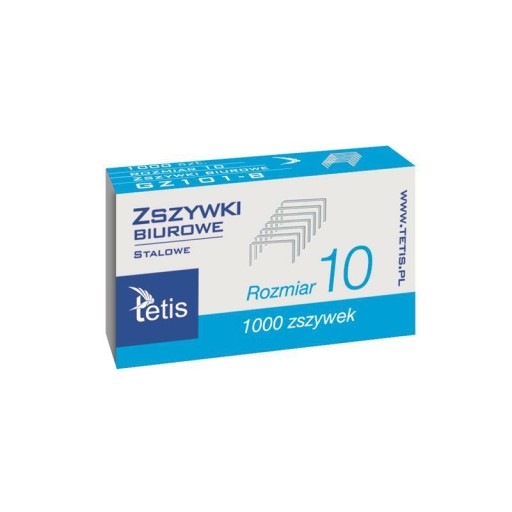 ZOŠÍVAČKY 10 TETIS 1000KS GZ101-B