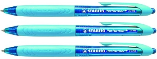 STABILO PERFORMER+ guľôčkové pero modré x 3 kusy